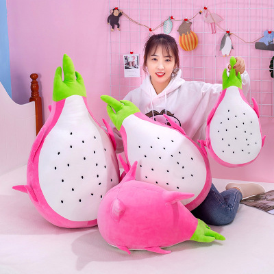 New Simulation Pitaya Plush Toy Pillow Children's Gift Doll Ragdoll Children's Recognition Cognitive Tool