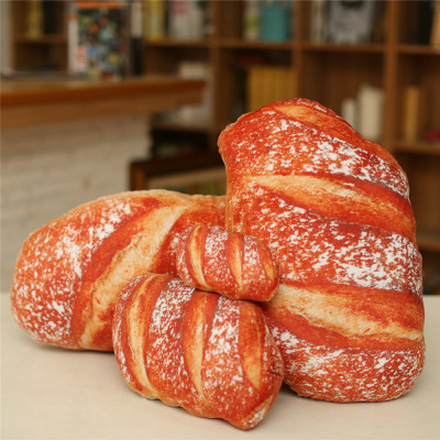 Simulation 3D Simulation Cream Bread Pillow Multifunctional Pillow Removable and Washable Plush Toy Activity Printing Crafts