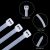 Long-Line Zipper Nylon Cable Tie Heavy-Duty White Zipper Cable Tie 50 Pounds Tensile Strength Indoor and Outdoor UV Resistance