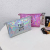 Cute Girl Cosmetic Bag Portable Large Capacity Letter Waterproof Laser Magic Color Personal Hygiene Bag Cosmetic Storage Bag