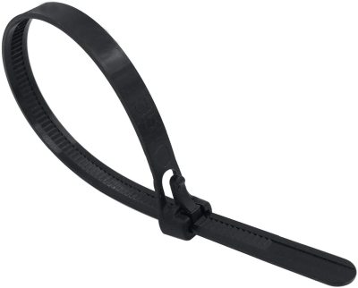 Cable Tie Can Be Resealable, 150-350mm X 7.6mm, Black/White Reusable