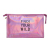 Cute Girl Cosmetic Bag Portable Large Capacity Letter Waterproof Laser Magic Color Personal Hygiene Bag Cosmetic Storage Bag