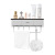 Self-Designed Bathroom Multi-Functional Storage Rack Wall-Mounted Punching-Free Plastic Storage Rack Wall-Mounted Toothbrush Holder