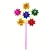 Outdoor Six Sequined Flower Windmill Colorful Plastic Colorful Traditional Small Windmill Stall Hot Sale Children's Toys Wholesale