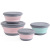 Folding Pet Bowl 3-Piece Silicone Outer Picnic Set Travel Baby Lunch Box Water Cup Compressed Bowl Three-Piece Set