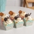 Small Square Cup Cake Cup High Temperature and Oil Proof Cake Cup