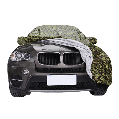 Factory Direct Sales Four Seasons Universal Camouflage PEVA Car Cover with Cotton Waterproof and Sun Protection Snow and Dust Protection Car Cover Customization