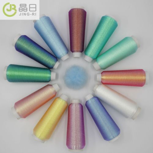 Jingri Magic Color Metallic Yarn Single Strand Gold Thread Magic Color Feather Ornaments Tassel Bracelet String Handmade DIY