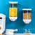 Wall-Mounted Cereals Storage Jar Transparent Visual Sealed Jar Press the Amount of Food Storage Box 1000ml Rice Bucket