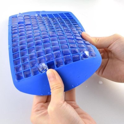 160 Grid Silicone Ice Tray Silicone 160pcs Grid Ice Tray 1cm Small Square Ice Tray Crushed Ice Ice Cube Mold