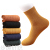 Spring and Autumn Women's Socks Pure Cotton Mid-Calf Length Socks Solid Color Retro Warm Japanese Style Simple Candy Color Women's College Style Screw Type Socks