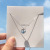 Mori Internet Influencer Blue Mermaid Tears Necklace Female TikTok Same Mermaid Cat Clavicle Chain Light Luxury Fairy Ornament