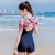 One-Piece Swimsuit Female Covering Belly Thin plus Size Conservative Professional Boxer Sports Girl Student Swimwear
