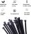 8-Inch about 20cm Zipper Cable Tie Nylon Self-Locking Strip Line 120 Lbs Tensile Strength Adjustable Cable Tie
