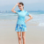 2021 New Two-Piece Swimsuit for Female Students Conservative Cover Belly Thin Ins Style Exercise Skirt Swimsuit