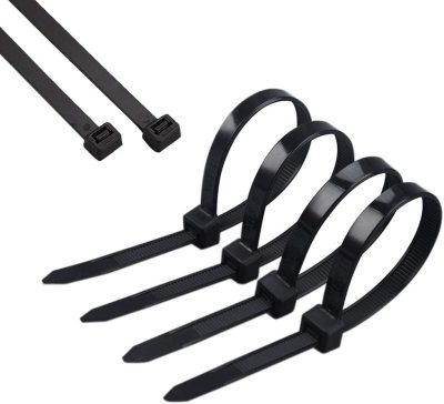 8-Inch about 20cm Zipper Cable Tie Nylon Self-Locking Strip Line 120 Lbs Tensile Strength Adjustable Cable Tie