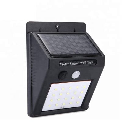 Solar Led Motion Sensor Wall Light ABS Lamp Body Outdoor Wat