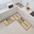 New digital printing crystal velvet kitchen two-piece floor mat non-slip combination floor mat