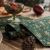 Christmas Green Table Runner Gilding Craft Tea Table American Country Simple Coffee Table TV Cabinet