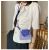 Small Bag for Women Fashionable New Trendy All-Match Ins Shoulder Messenger Bag Pu Small Square Bag Thailand Cambridge Satchel