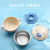 New Pp Material Baby Bowl Bear Stainless Steel Children's Tableware Baby's Bowl Probable Separation Simple Snack Catcher