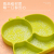 Children's Silicone Plate Snail Integrated Face Placemat Plate Baby Compartment Fun Eat Learning Environmental Protection Tableware