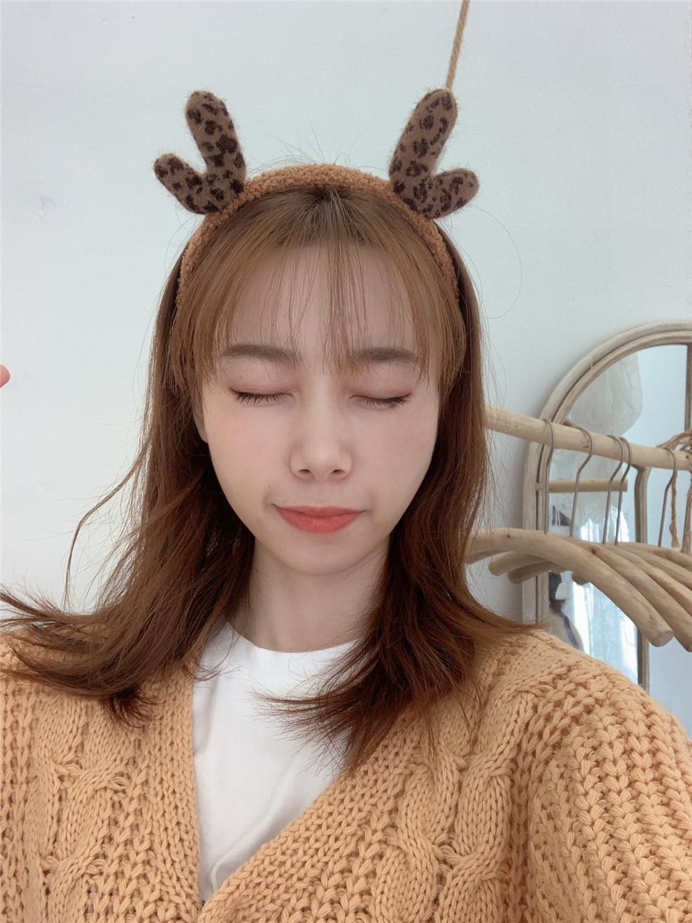 south korea new antler hairband party gathering decorative head hoop new year hair accessories home funny selling cute head buckle ornament