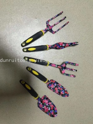 Colorful Printing Gardening Tool Kit Applique Flower Tools Gardening Tools