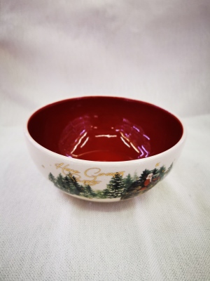 Christmas Bowl New Ceramic Color Painting