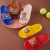 Spring and Autumn Indoor Home Home Girls Home Breathable Children Cartoon Toe Covering Soft Bottom Sandals Feeling of Walking on Shit Bathroom Slippers