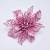 Poinsettia Glitter Fake Flower Artificial Simulation Flowers Christmas Tree Hanging Ornament Home Party Spring Wedding D