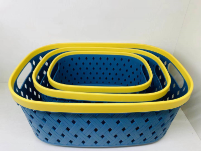 941 Storage Basket Large Medium Small Covered Plastic Pp