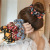 Japanese and Korean New Rose Big Flower Large Intestine Hair Band Accessories Girl Bun Released Circle Headdress Tao 1688 Supply