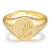 INS New Printed Open Ring Copper Plated Real Gold Ring Cold Wind Women's Ring Accessories Jewellery