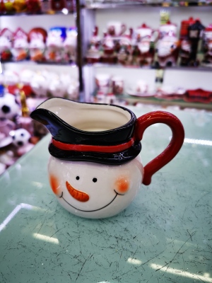 New Christmas Snowman Milk Cup Ceramic Color Painting