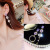 Long European and American Earrings Women's Wholesale 925 Silver Needle Girl's Heart Tassel Earrings Korean Style Vintage Pearl Ear Studs Earrings