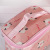 Transparent Printing Cosmetic Bag Four-Piece Small Flower Pattern Large Capacity Zipper Toiletries Storage Bag Custom Wholesale