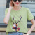 2020 Summer New Pure Cotton Short Sleeve T-shirt Women's Korean-Style Loose plus Size Print Ins Women's Clothing One Piece to Be Sent