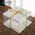Customized Square Transparent Three-in-One Birthday Cake Box Large Size Dessert Box Baking Box Printed Logo