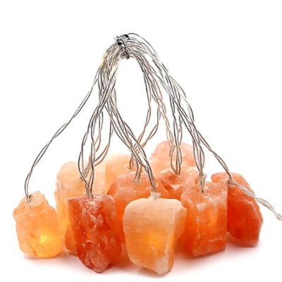 Crystal Salt Light LED Lighting Chain Pakistan Rose Salt Light Small Night Lamp Decoration String USB Plug Support OEM