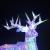 Wedding Celebration Decoration Party Activity Scene Layout Christmas Deer Christmas Decoration Laser Magic Color Elk