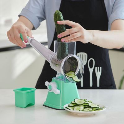 Multi-Function Vegetable Chopper Hand Roller Slicing Machine Grater Pulverizer Shredding Machine Slicer