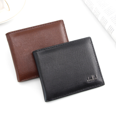 New European and American Style Men's Wallet Short Pu Wallet Stylish and Versatile Large Capacity Multiple Card Slots Men's Wallet