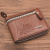 New Men's Wallet Short Casual Stylish and Versatile Two Fold Vintage Pu Zipper Wallet Factory Direct Supply