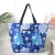 Multifunctional Waterproof Shoulder Bag Large Capacity Travel Printed Bag PVC Checked Cloth Women's Handbag with Zipper