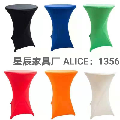 Elastic Chair Cover Tablecloth Chair Cover Customized Various Colors Hotel Chair Chair Cover Hotel round Tablecloth Dedicated for Restaurants Sample