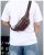 Multi-Layer Medium New Top Layer Cowhide Phone Belt Bag Large Capacity Waist Bag Crossbody Men's Leather Belt Bag