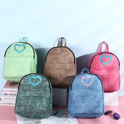 Manufacturer Customized Korean Style Travel Backpack Denim Backpack Customized Logo Convenient Multi-Purpose Type Backpack