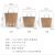 Wholesale Custom Kraft Paper Natural Color Simple Retro Gift Box Gift Bag Dried Flower Sticker Decoration