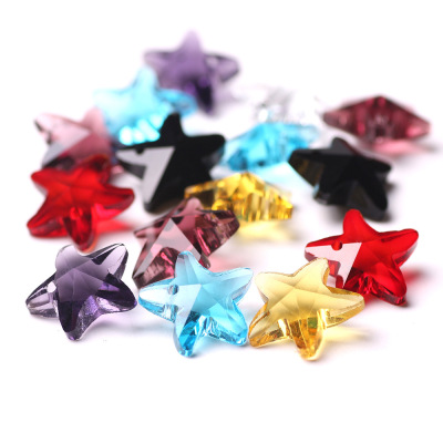 Crystal Pendant Wholesale Crystal Glass High Quality Bracelet Necklace Small Pendant 14mm Starfish in Stock